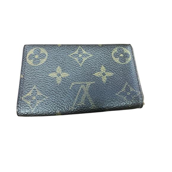 Louis Vuitton Signature LV Monogram Leather Key Case Wallet Brown AS IS - Picture 11 of 13